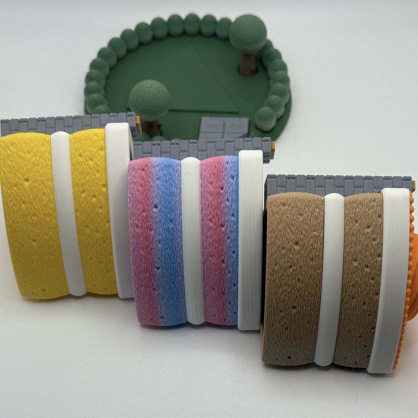 3-D printed slice of cake fairy house, tea-light - Decor Garden Gnome home for desk, shelf, night stand
