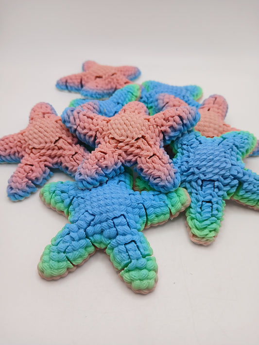 Sensory Fidget Crochet Pattern Desk Star Fish Single and Variety Packs