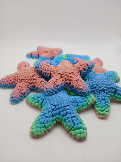 Sensory Fidget Crochet Pattern Desk Star Fish Single and Variety Packs