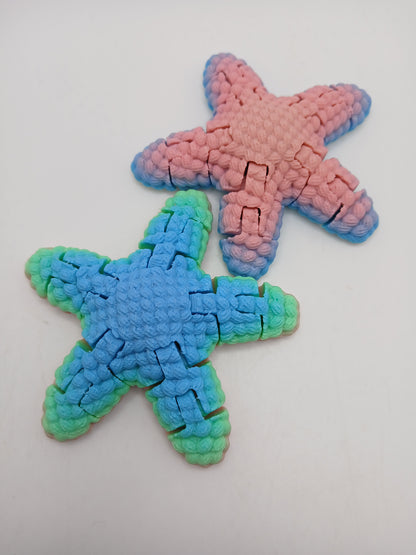 Sensory Fidget Crochet Pattern Desk Star Fish Single and Variety Packs