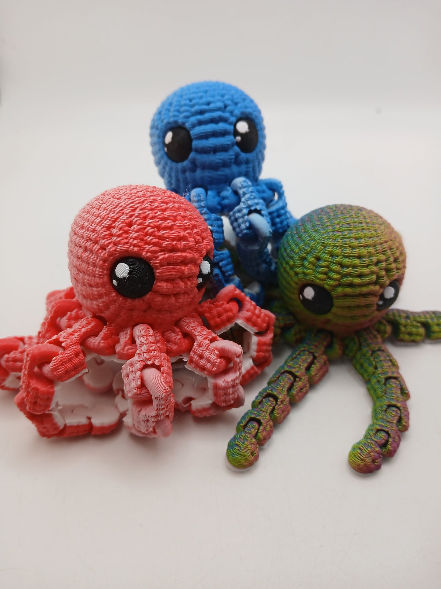 3D Printed Crochet Octopus- Random Color