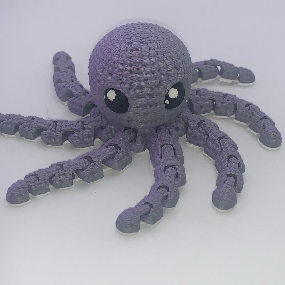 3D Printed Crochet Octopus- Random Color