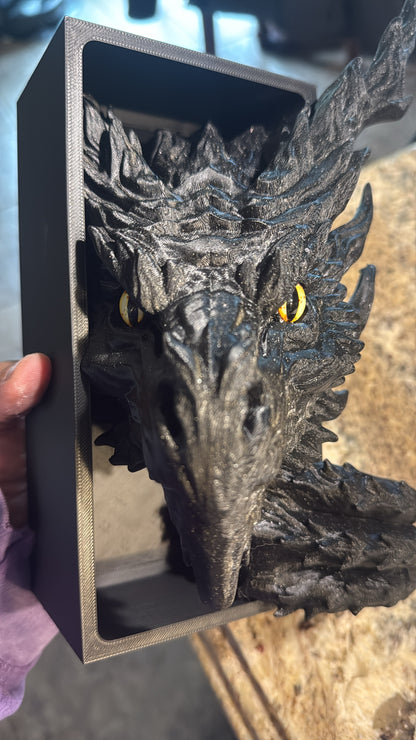 Custom Black Dragon Book Nook