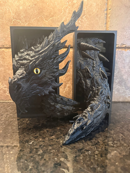 Custom Black Dragon Book Nook