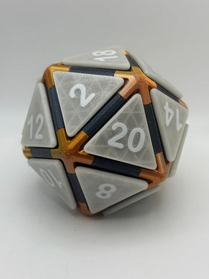 Random Color - D10, D12, and D20 clicker dice