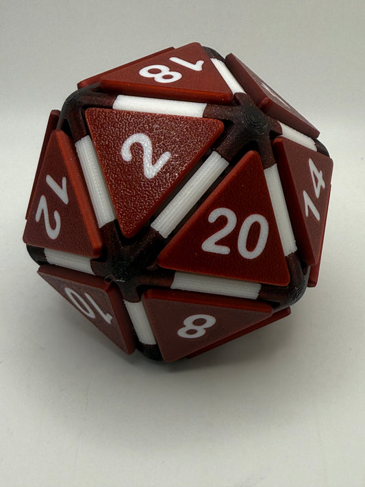 Random Color - D10, D12, and D20 clicker dice