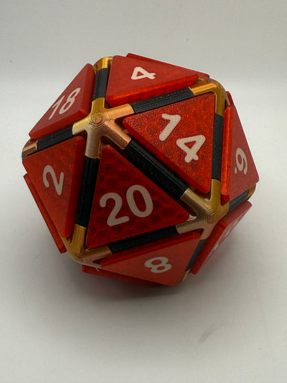 Random Color - D10, D12, and D20 clicker dice