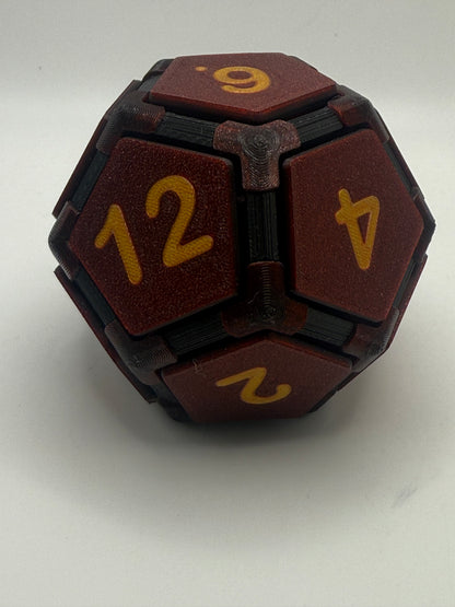 Random Color - D10, D12, and D20 clicker dice