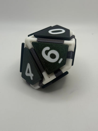 Random Color - D10, D12, and D20 clicker dice