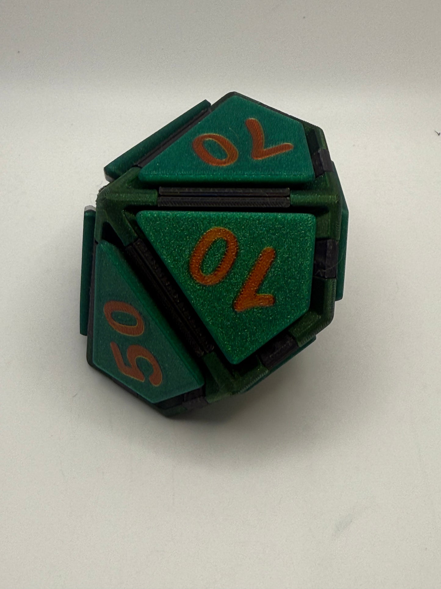 Random Color - D10, D12, and D20 clicker dice