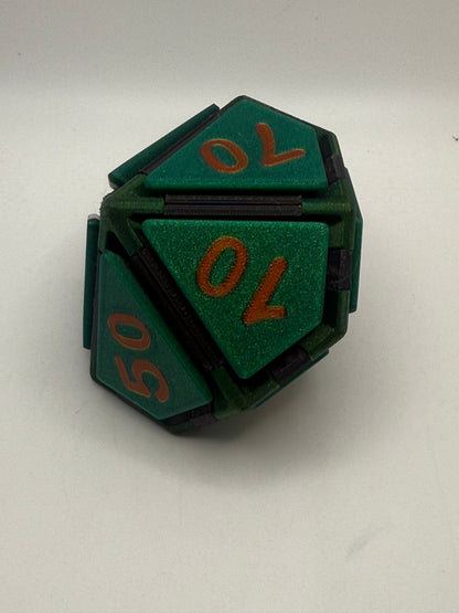 Random Color - D10, D12, and D20 clicker dice