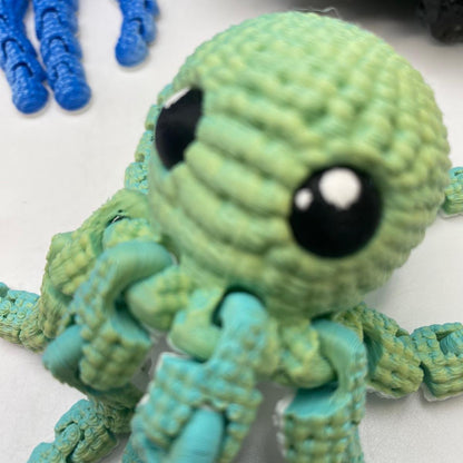 3D Printed Crochet Octopus- Random Color