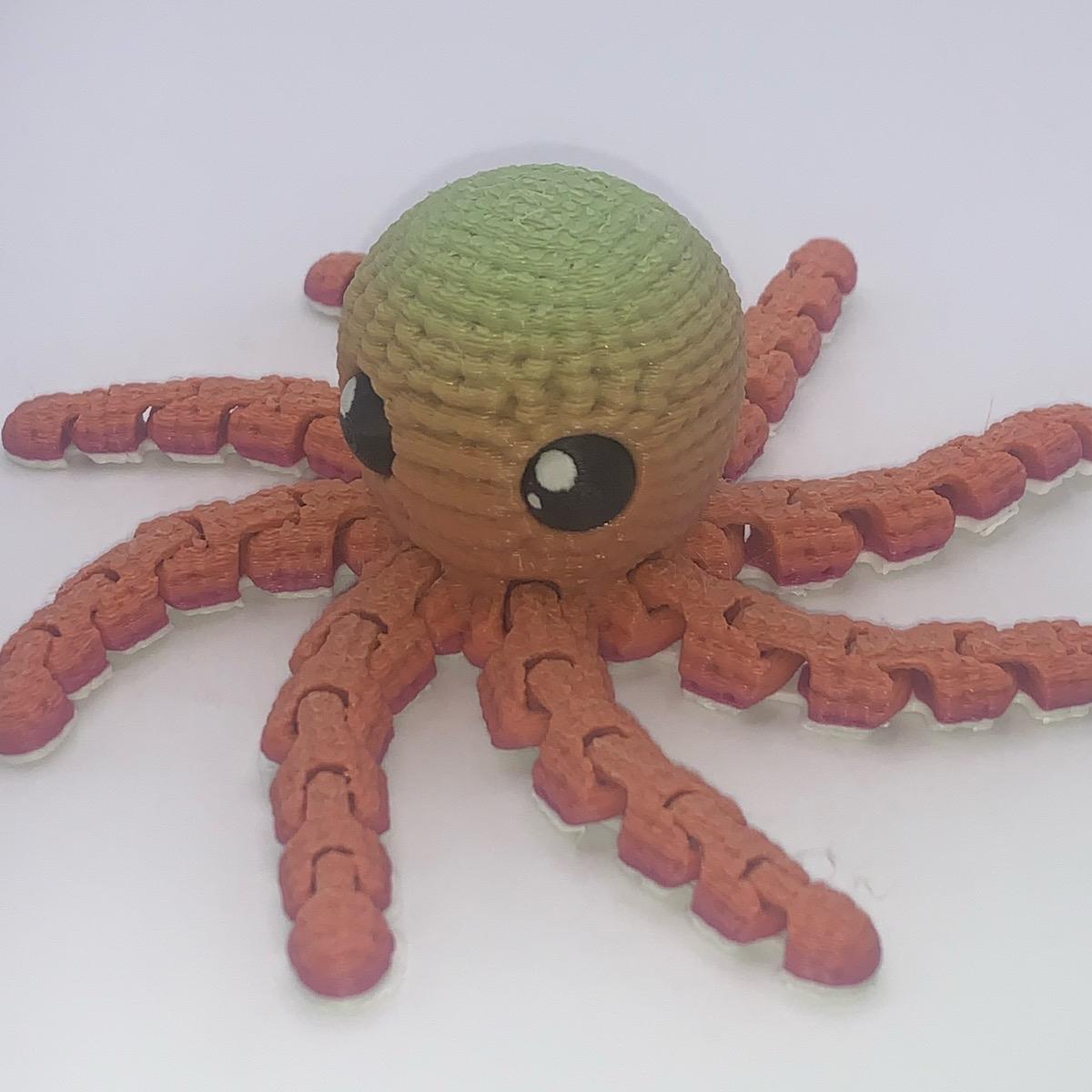 3D Printed Crochet Octopus- Random Color