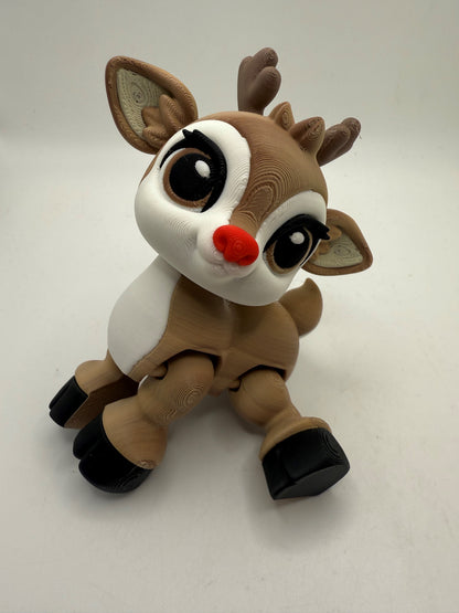 3D Printed Christmas Reindeer Figurine