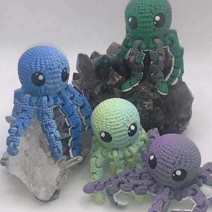 3D Printed Crochet Octopus- Random Color