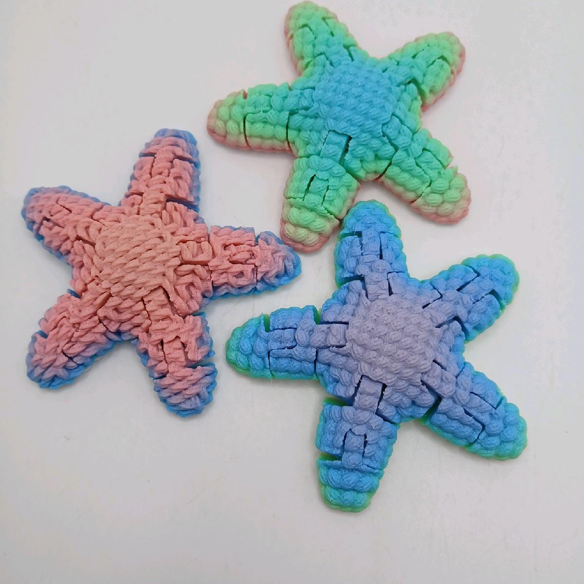 Sensory Fidget Crochet Pattern Desk Star Fish Single and Variety Packs